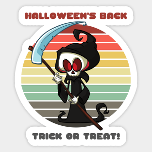 Sunset Death / Halloween's Back... Trick or Treat! Sticker